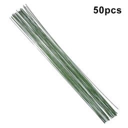 Fio Floral flexível embrulhado para Bouquet Hule, Simulação flores, Artesanato Embrulho, 20 Gauge, 50pcs - Image 1