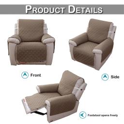 Acolchoado Anti-desgaste Reclinável Sofá Capa para Cães Animais Crianças Anti-Slip Couch Almofada Slipcover Poltrona Móveis Protector Lavável - Image 5