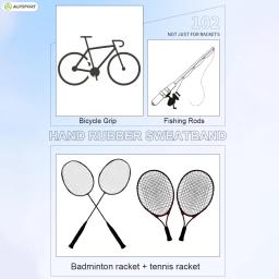 Alpsport 102 3 peças Alta qualidade Suporte desportivo Grip  Borracha de mão  Raquetes de Badminton Raquete de ténis Bolas de ténis de mesa Varas de pesca Bicicletas Acessórios Não é pior do que YONEX e LINING. - Image 3