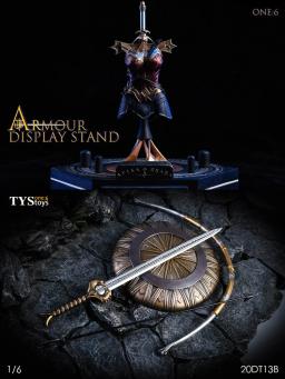 TYStoys-Mulher Maravilha Armadura Display Stand, Espada Escudo Bow Arrow Arma Acessório Bag, 12 "Figura Boneca, 1:6, 20DT13 - Image 6