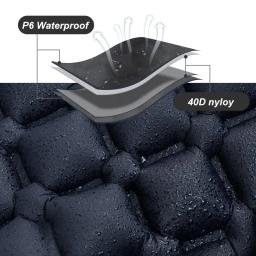 PACOONE-Colchão de Ar Ultraleve com Travesseiros, Outdoor Camping Dormir Pad, Dobrável Sleep Mat, Colchão de Praia, Viagem e Caminhadas Mat, Novo - Image 5