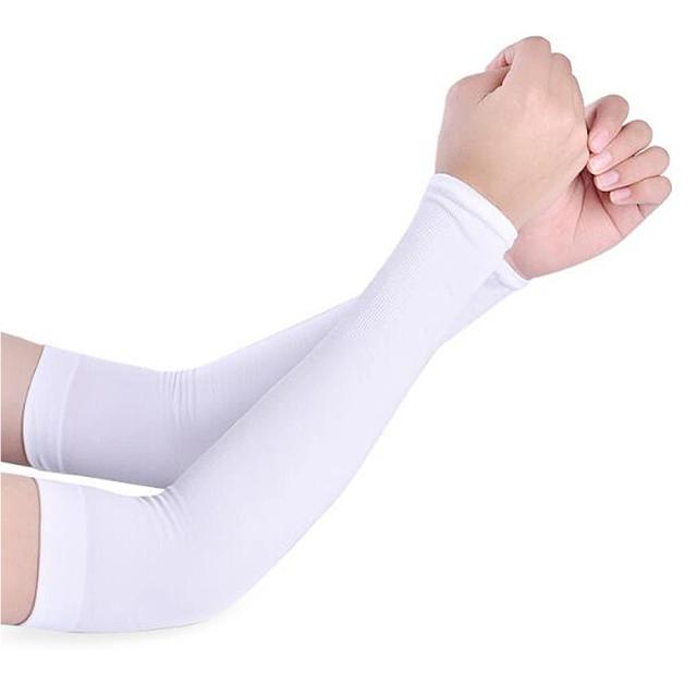 Luva Respirável de Compressão para Braço com Proteção UV - Ideal para Corrida, Ciclismo e Basquetebol (1 Par)