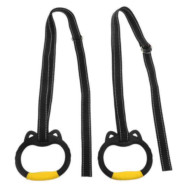 Ginástica Ring Trainer com Alças: Anéis de Ginástica para Exercícios de Fitness e Barra de Pull Up para Crianças