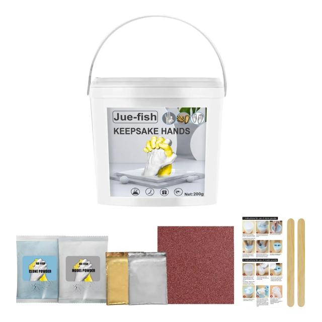 Conjunto de Estátuas em 3D de Gesso para Impressão de Mãos e Pés - Molde DIY para Bebês e Casais, Presente Único para Casamentos