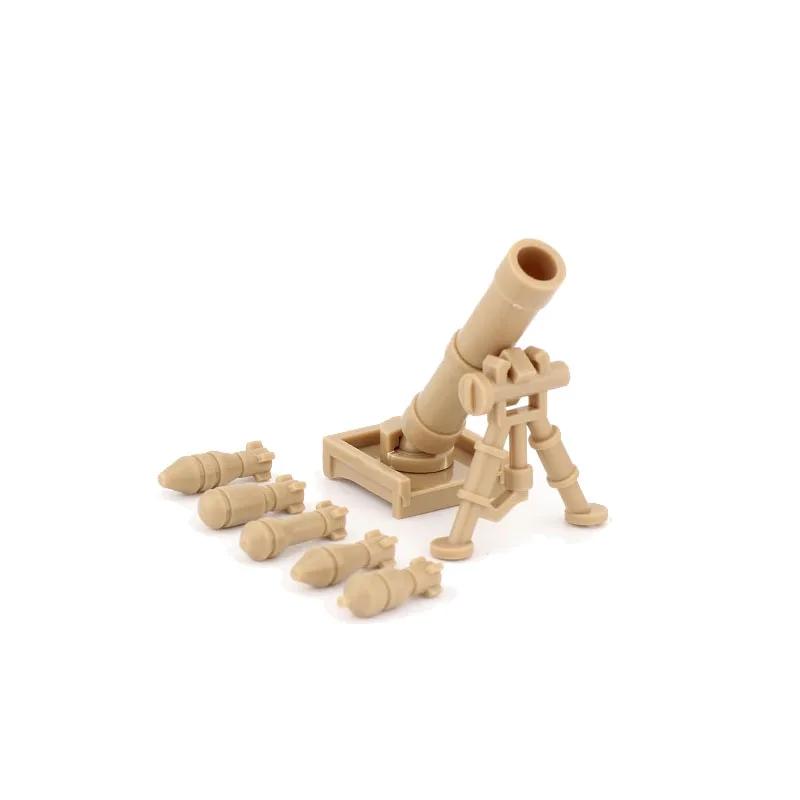 Bloco de construção moc militar figura acessório caixa arma kit bala samurai lâmina rpg bazuca camuflagem argamassa menino brinquedo presente k047 - Image 1