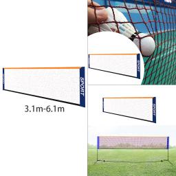 Badminton trançado portátil e rede do voleibol, malha para treinar, quadra de tênis - Image 4