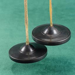 Nepal Handmade Latão Tinkle Bell para Yoga Meditação, Sinos tibetanos budistas, som cura mão sinos, instrumento Orff, presente para criança - Image 3
