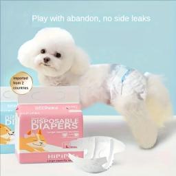 Fraldas descartáveis para cães respiráveis, calças menstruais, alta absorção, à prova de vazamento, calças fisiológicas para cães fêmeas - Image 1