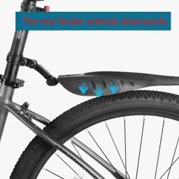 Pára-lamas dianteiro e traseiro para bicicleta, Full Cover Bike Fender, Equipamento de ciclismo profissional, 2 peças - Image 2