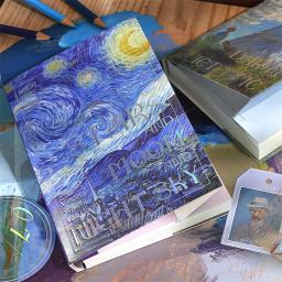Van Gogh Scrapbook Material Conjunto De Papel, Caderno, Washi Tape, Livro De Mão, Agenda, Caixa De Presente, Pintura A Óleo, Diário, Planejador - Image 4