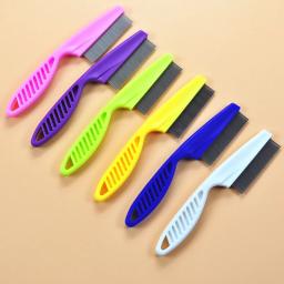 Pente de aço inoxidável para pulgas e insetos, escova para animais de estimação, ferramenta portátil para remoção de pelos de gatos e cães, para cuidado - Image 3
