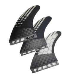 BiLong FUT-Tri Fins para prancha de surf, aleta de fibra de carbono, Honeycomb Thrusters, Windsurf Board, Skimboard e Quilhas Surf Fin, tamanho médio - Image 3
