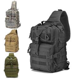 Mochila masculina de assalto tático, mochila tiracolo, mochila impermeável, ao ar livre, caminhada, camping, homem, bolsas de ombro - Image 1
