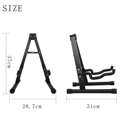Suporte de guitarra elétrica dobrável, um quadro, suporte universal, protetor de perna, capas de silicone - Image 4