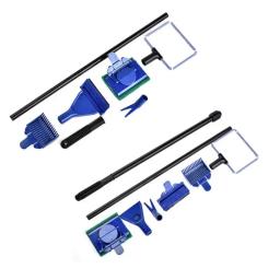 Kit Escova De Limpeza Do Tanque De Peixes, Ferramenta De Remoção De Algas, Ferramentas De Limpeza De Aquário, Ank Clean Set, 5 em 1 - Image 3