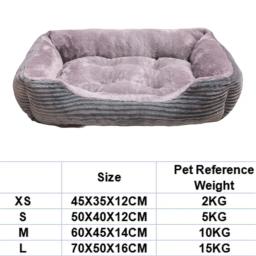Sofá-cama macio e quente para animais de estimação, cestas para cachorros, canil para cães grandes e médios, suprimentos para casa, inverno - Image 6