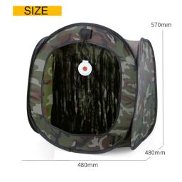 Capa de gatilho de camuflagem dobrável, portátil, reciclável, munição, tiro, estilingue, caixa de alvo de airsoft, para caça ao ar livre, treinamento de tiro - Image 6