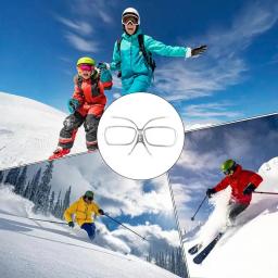 Inserção de óculos de esqui, adaptador de prescrição ajustável, inserção óptica flexível, inserção de óculos de snowboard dobrável para homens e mulheres - Image 6