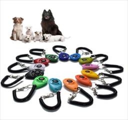 Clicker plástico para Pet Training, Click e Aid Ferramentas para Cães, Correia de Pulso Ajustável, Chaveiro de Som, Cat Supplies, Novo - Image 1