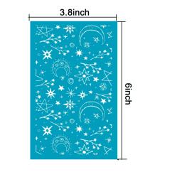 Estênceis de tela de seda para argila de polímero, kit de impressão de serigrafia reutilizável, para impressão em argila jóias brincos de argila tratamento uv - Image 2