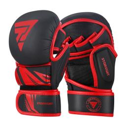Luvas de Boxe Profissionais para Homens, Metade do Dedo, Couro PU, Luta MMA, Artes Marciais, Karatê, Treinamento Muay Thai - Image 6