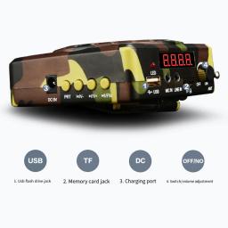 E76 controle remoto megafone sem fio bluetooth alto-falantes compatíveis suporta usb/tf/fm ao ar livre com som amplificado remoto - Image 6