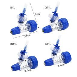 Veterinária Ajustável Seringa Contínua Dose Tubos, Animal Vaccine Injector, Medicine Feeder Acessórios, 1 ml, 2 ml, 5 ml, 10ml - Image 2