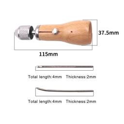 Diy kit de linha de costura de couro awl manual máquina de costura rápida stitcher artesanato de couro costura sapateiro ferramentas de reparo da lona - Image 3