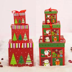 Caixas de Presente Dobráveis Personalizadas, Presente de Natal, Favor de Festa, Novo, Natal, Novo, 2022, 10, 15, 20 cm - Image 1