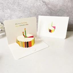Cartão de presente 3D pop-up feliz aniversário, cartões de festa temática para crianças, esposa, dia do pai, amante, casal, aniversário, cartão - Image 5