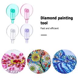 Rolo com fita adesiva para crianças, roda colorida, mosaico de diamante, caneta broca, presente de aniversário, 6 peças - Image 6