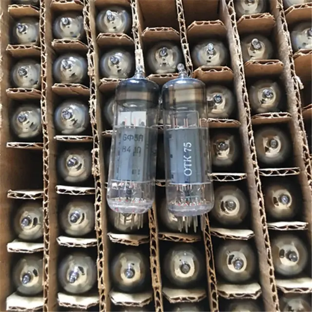Tubo de Válvula Amplificador Eletrônico Soviético: Substitui 6BM8, Shanghai 6F3, 6GV8, ECL805 e ECL82 com Som Macio e Bonito