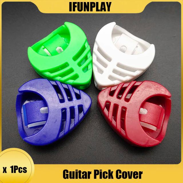 Suporte de Palheta para Guitarra em Cores Vibrantes com Design de Coração