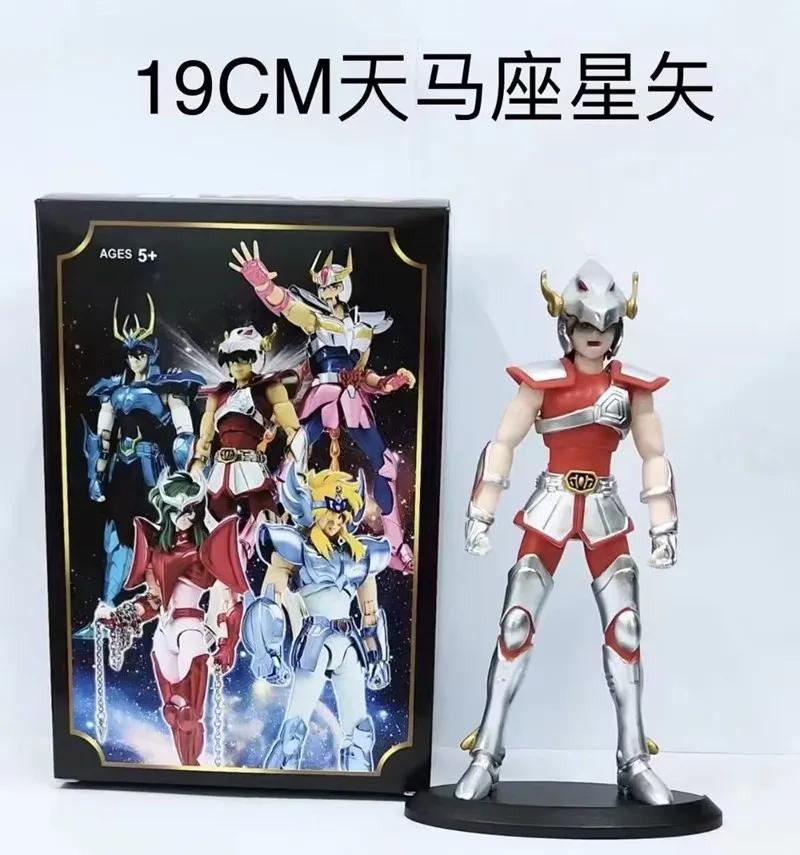 Figura de ação Anime Dark Saint Seiya, Phoenix, Ikki, Hyoga, Seiya, Shiryu, Toy, Caixa de PVC, Coleção, Decoração, 19cm - Image 1