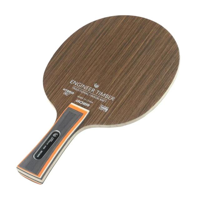 Lâmina de Tênis de Mesa 5 Camadas Ébano & Dalbergia 6.2mm Alça Longa