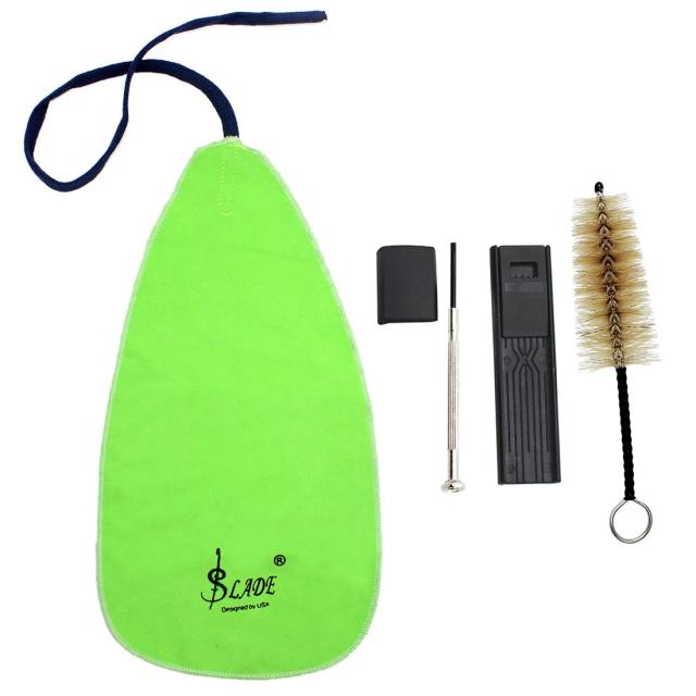 Kit Completo de Limpeza e Cuidados para Saxofone e Clarinete com Pano, Escovas e Acessórios de Manutenção