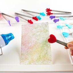 3 pçs/set silicone resistente ao calor pinças artesanais ferramentas para projetos de gravação de calor antiderrapante lidar com pinças ferramenta para segurar cartões artesanato - Image 2