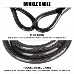 Ciclismo U Bloqueio com Suporte, Anti-Roubo, Núcleo Liga de Zinco, Bloqueio da bicicleta, Bicicleta de estrada, Motocicleta, Ciclismo, Bicicleta - Image 6