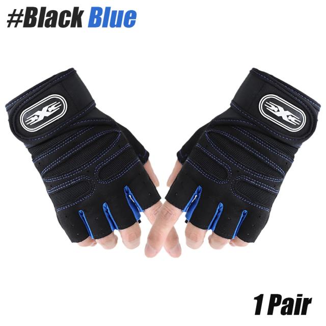 Luvas de Treino para Levantamento de Peso com Suporte de Pulso e Proteção da Palma para Fitness e Exercícios de Pull Up