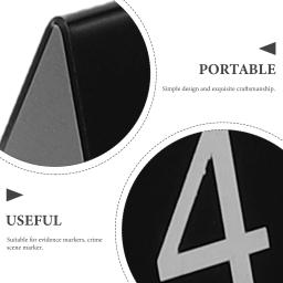 10 pçs triângulo cartões de mesa número marcador para evidência dupla face decorar sinais jantar festa - Image 6