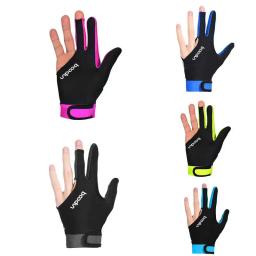 Luvas de treino da mão esquerda para bilhar, confortável, deslizamento fino, ajustável, durável, costurado duplo, 3 dedos, piscina predadora - Image 1