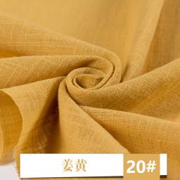Tecido de algodão macio e fino, Material Orgânico de Cor Sólida, Linho Natural Puro para Roupas de Costura, Tecido Patchwork, 50x135cm, Verão - Image 1