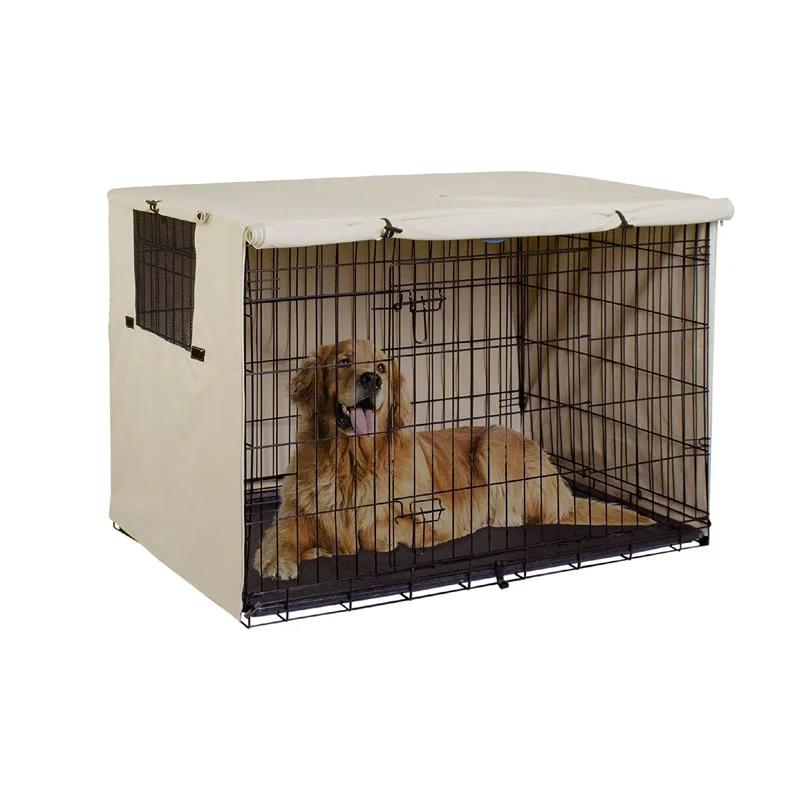 Universal Dog Gaiola Capa, 210D Oxford Fio Crate, impermeável, poeira Capas, ao ar livre, impermeável, proteção solar, durável Pet Kennel Caso - Image 1