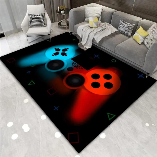 Tapete Antiderrapante Grande para Gamers - Confortável e Estiloso para Quarto de Jogos e Decoração da Casa