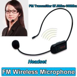 FM Wireless Microfone Headset, Megafone, Rádio Mic, portátil para alto-falante, Ensino, Tour Guide, Promoção de Vendas, Reunião - Image 2