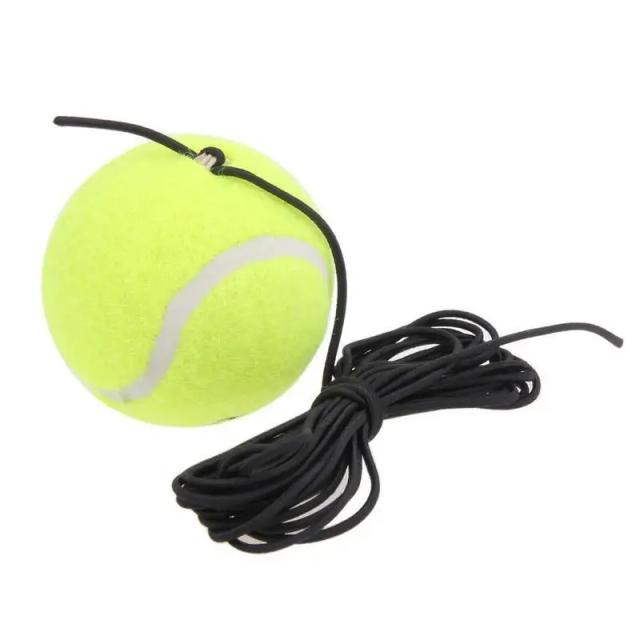 Treino Exclusivo com Bola de Tênis e Corda Elástica para Resistência e Prática de Overgrip