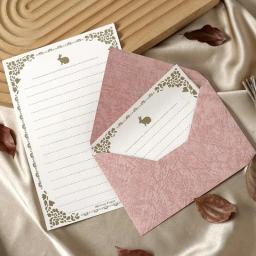 Vintage Carta Envelopes De Papel, Festa De Casamento Convites Tampa De Cartões, Envelopes De Dinheiro Kawaii, Rosa, Vermelho, Laranja, 5Pcs - Image 6