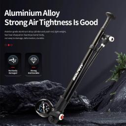 Bolany-portátil bicicleta garfo bomba de ar, calibre de alta pressão, suspensão traseira, amortecedor, montanha bicicleta acessórios, 300psi - Image 2