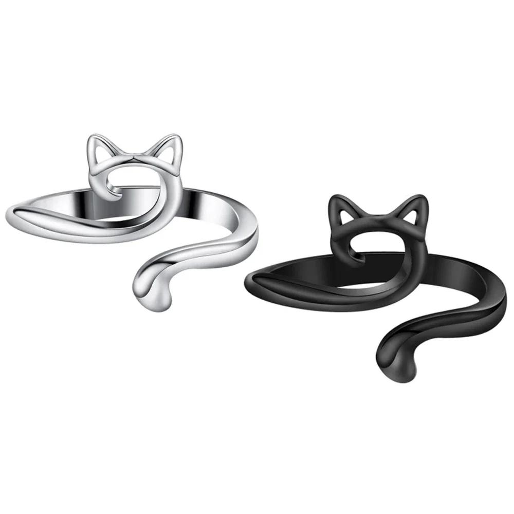 Ajustável Knitting Crochet Loop Ring, Guia de fios, Dedo Faster Holder, dedal Crocheteiras, Thread Ring, Ferramentas de costura, 2pcs - Image 1