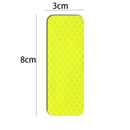 Aviso reflexivo adesivos para capacete, noite segurança dirigindo acessórios, adesivos decorativos fluorescentes, bicicleta, motocicleta, carro decalque - Image 5